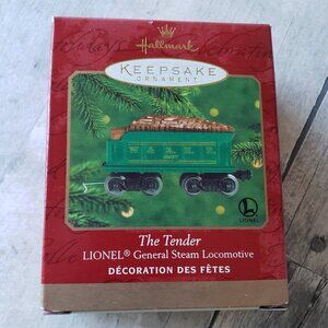 NWT - 2000 The Tender, Lionel General Steam Locomotive - Hallmark Ornament